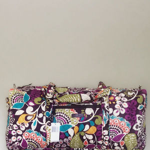 NWT Vera Bradley XL Duffel in Plum Crazy
